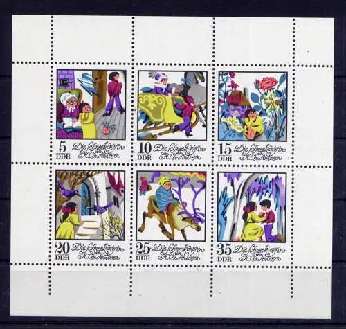 (33916) DDR Nr.1801/6 Kleinbogen              **  postfrisch