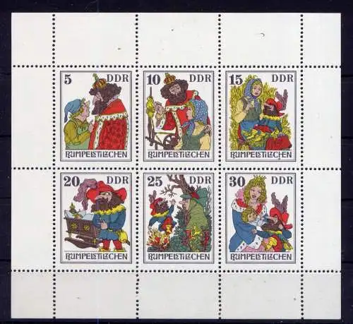 (34080) DDR Nr.2187/92 Kleinbogen             **  postfrisch