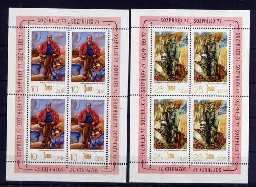 (34097) DDR Nr.2247/8 Kleinbögen             **  postfrisch