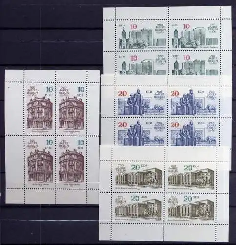 (34208) DDR Nr.3075/8 Kleinbögen             **  postfrisch