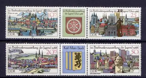 (34241) DDR Nr.3173/6 Streifen                **  postfrisch