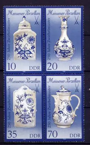 (34263) DDR Nr.3241/4 II Viererblock                 **  postfrisch