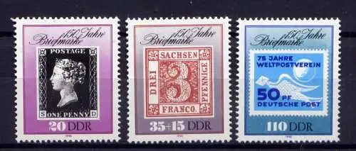 (34309) DDR Nr.3329/31                  **  postfrisch