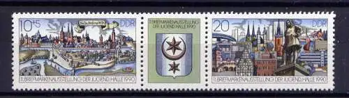 (34318) DDR Nr.3338/9 Streifen                  **  postfrisch