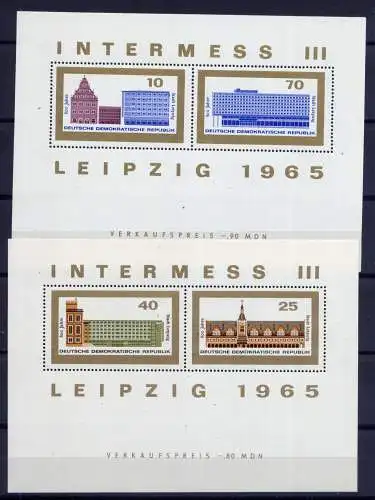 (34325) DDR Nr.1126/9 Block 23/4                  **  postfrisch