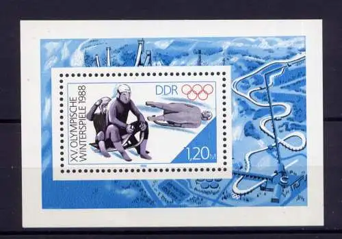 (34366) DDR Nr.3144  Block 90                  **  postfrisch