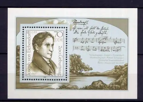(34370) DDR Nr.3155  Block 92                  **  postfrisch