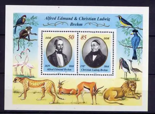 (34376) DDR Nr.3256/7  Block 98                  **  postfrisch