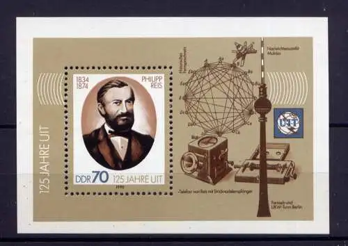 (34381) DDR Nr.3336  Block 101                  **  postfrisch