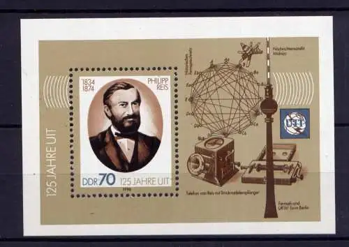 (34383) DDR Nr.3336  Block 101                  **  postfrisch