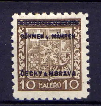 (603) Böhmen und Mähren Nr.2             *  ungebraucht