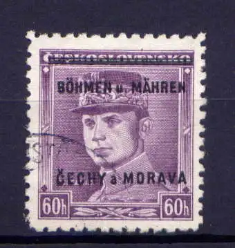 (609) Böhmen und Mähren Nr.8             O  gestempelt