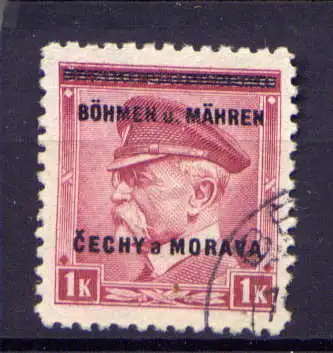 (611) Böhmen und Mähren Nr.10             O  gestempelt