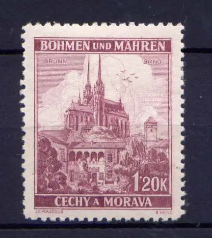 (627) Böhmen und Mähren Nr.29             *  ungebraucht