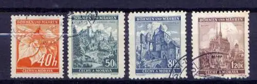 (652) Böhmen und Mähren Nr.38/41             O  gestempelt