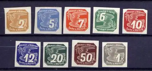 (659) Böhmen und Mähren Nr.42/50             **  postfrisch + *  ungebraucht