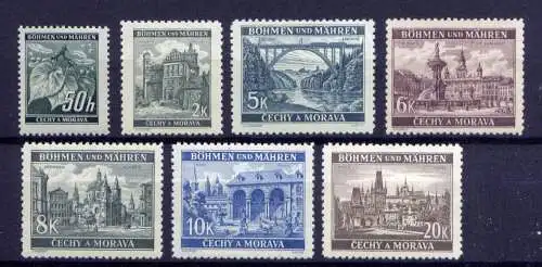 (674) Böhmen und Mähren Nr.55/61             **  postfrisch