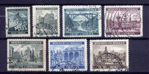 (679) Böhmen und Mähren Nr.55/61               O  gestempelt