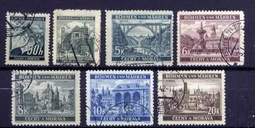 (680) Böhmen und Mähren Nr.55/61               O  gestempelt