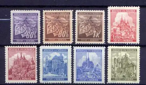 (700) Böhmen und Mähren Nr.65/72               **  postfrisch