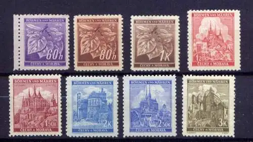 (701) Böhmen und Mähren Nr.65/72               **  postfrisch