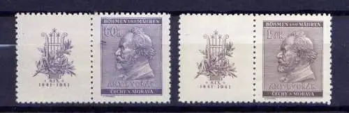 (725) Böhmen und Mähren Nr.73/4 Zf               **  postfrisch