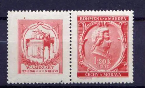 (733) Böhmen und Mähren Nr.81 Zf               **  postfrisch