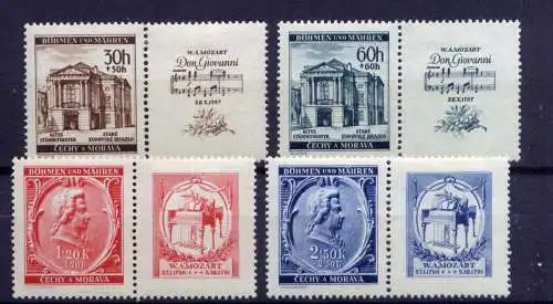 (737) Böhmen und Mähren Nr.79/82 Zf               *  ungebraucht