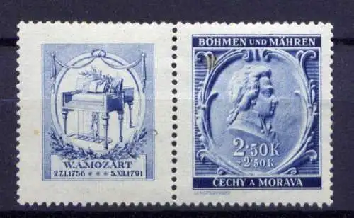 (738) Böhmen und Mähren Nr.82 Zf               *  ungebraucht