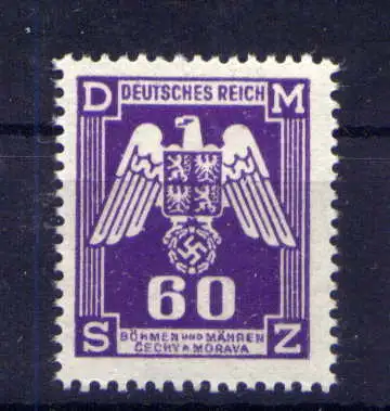 (827) Böhmen und Mähren Dienst Nr.16               **  postfrisch 