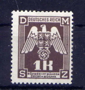 (828) Böhmen und Mähren Dienst Nr.18               **  postfrisch 