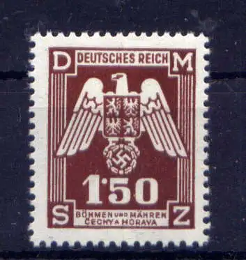 (829) Böhmen und Mähren Dienst Nr.20               **  postfrisch 