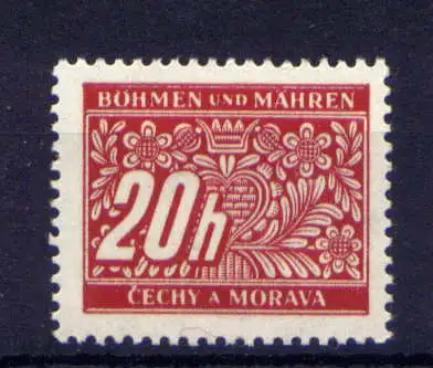 (836) Böhmen und Mähren Porto Nr.3               **  postfrisch