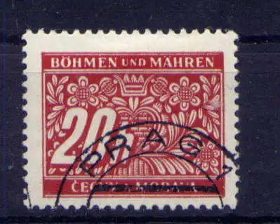 (839) Böhmen und Mähren Porto Nr.3               O  gestempelt