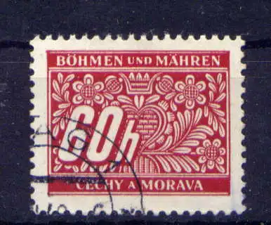 (842) Böhmen und Mähren Porto Nr.7               O  gestempelt