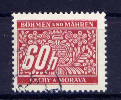 (843) Böhmen und Mähren Porto Nr.7               O  gestempelt