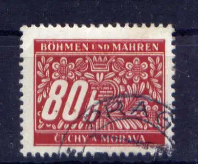 (844) Böhmen und Mähren Porto Nr.8               O  gestempelt