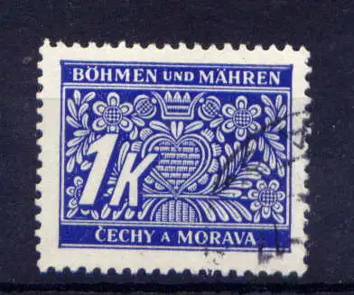 (846) Böhmen und Mähren Porto Nr.9               O  gestempelt