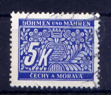 (850) Böhmen und Mähren Porto Nr.12               O  gestempelt