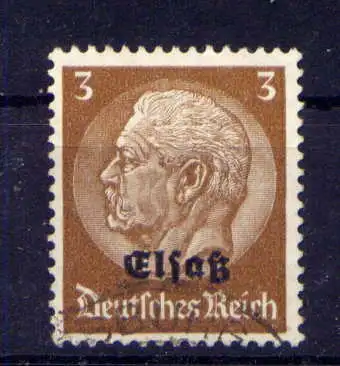 (061) Deutsches Reich Elsass Nr.1                 O  gestempelt