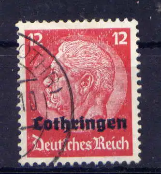 (072) Deutsches Reich Lothringen Nr.7                 O  gestempelt
