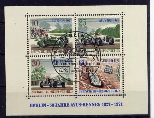 (3539) Berlin West Nr.397/400 Block 3                         O  gestempelt
