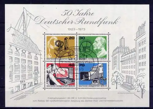 (3540) Berlin West Nr.455/8 Block 4                         O  gestempelt