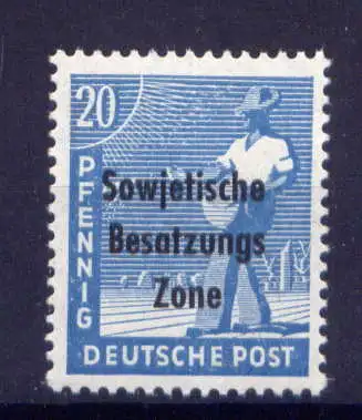 (2354) SBZ Sowjetische Besatzungszone  Nr.189              **  postfrisch