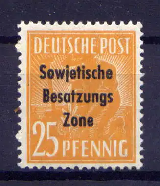 (2356) SBZ Sowjetische Besatzungszone  Nr.191              **  postfrisch