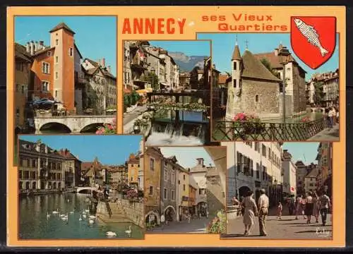 [Echtfotokarte farbig] 202 * ANNECY SES VIEUX QUARTIERS * IN 6 ANSICHTEN **!!. 