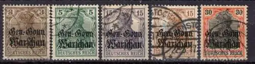 Bes. 1. Wk. Polen 1916 Gestempelt (Posten)