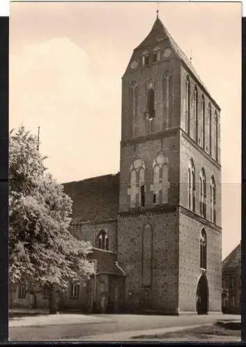 [Echtfotokarte schwarz/weiß] 29 * DER DOM ZU GÜSTROW VON NORDWESTEN **!!. 