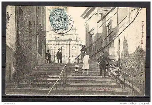 [Echtfotokarte schwarz/weiß] 292 * AVESNES * LES GRANDS DEGRES * 1904 **!!. 