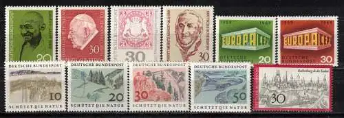 Bundesrep. Deutschland Nur Hauptgebiet 1969 Postfrisch / **